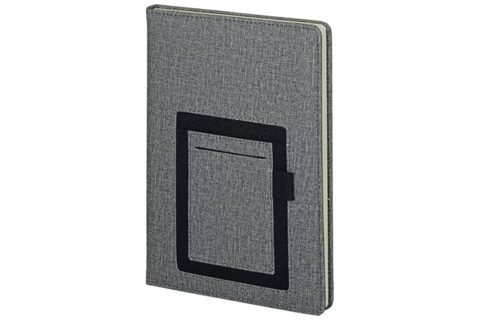 Notebook with Phone Pocket