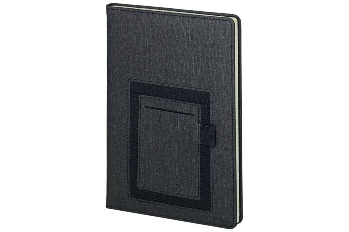 Notebook with Phone Pocket