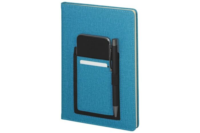 Notebook with Phone Pocket