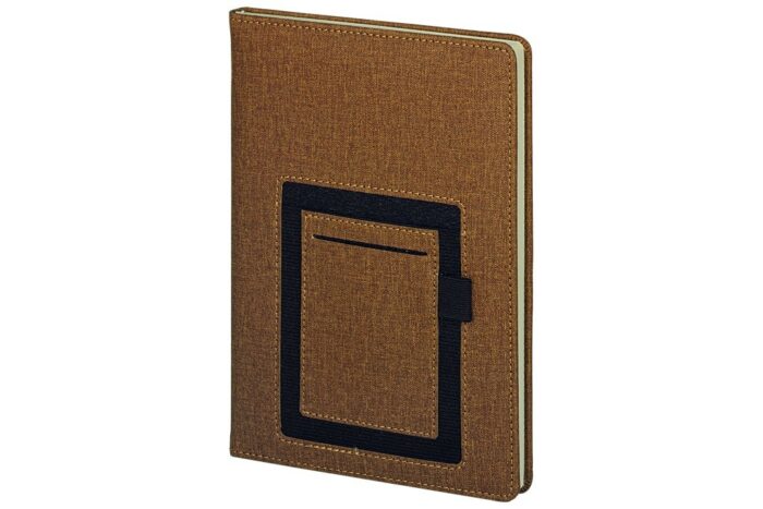 Notebook with Phone Pocket
