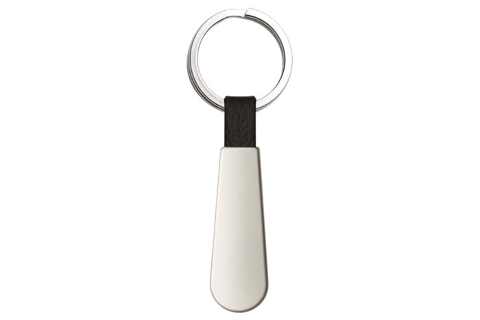 Leather & Metal Keychain