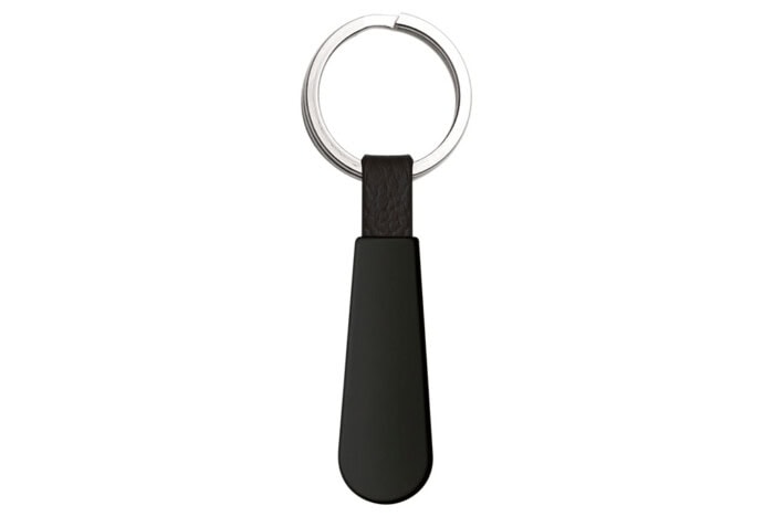 Leather & Metal Keychain