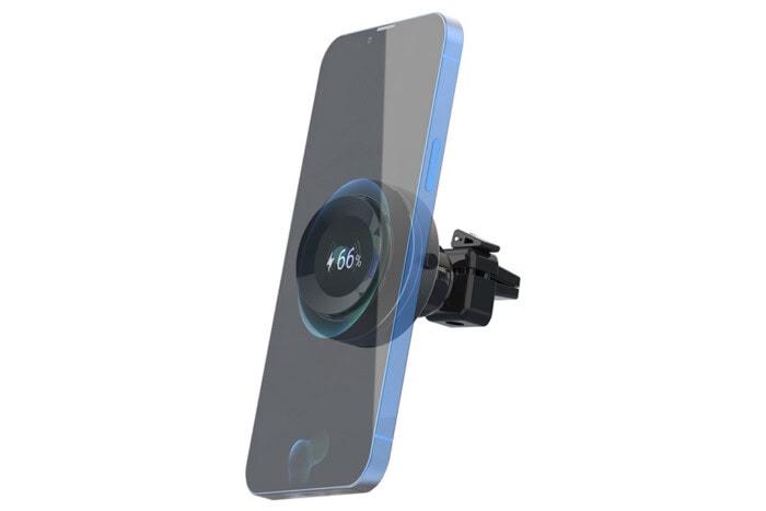 Auto Vacuum Car Phone Holder with Fast Charging