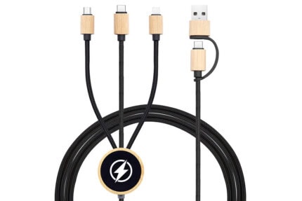 5-in-1 Bamboo Charging Cable