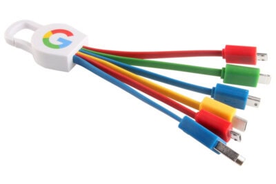 Multi-Plug Charging Cable with Hook