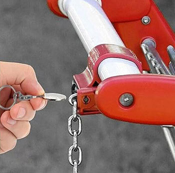 Shopping Cart Coin Keychain