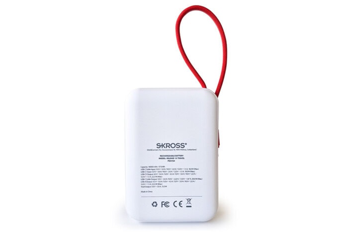 SKROSS Type-C Fast Charge Power Bank with Display – 10.000 mAh