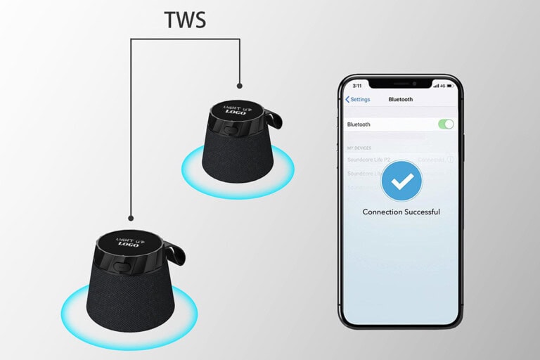 Mini Magnetic Bluetooth Speaker with Phone Stand