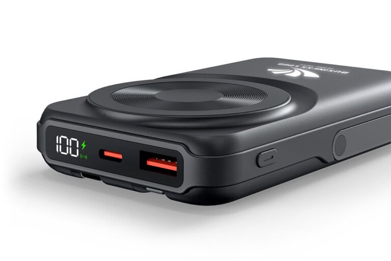 10.000 mAh MagSafe Power Bank with Phone Stand & Watch Charger