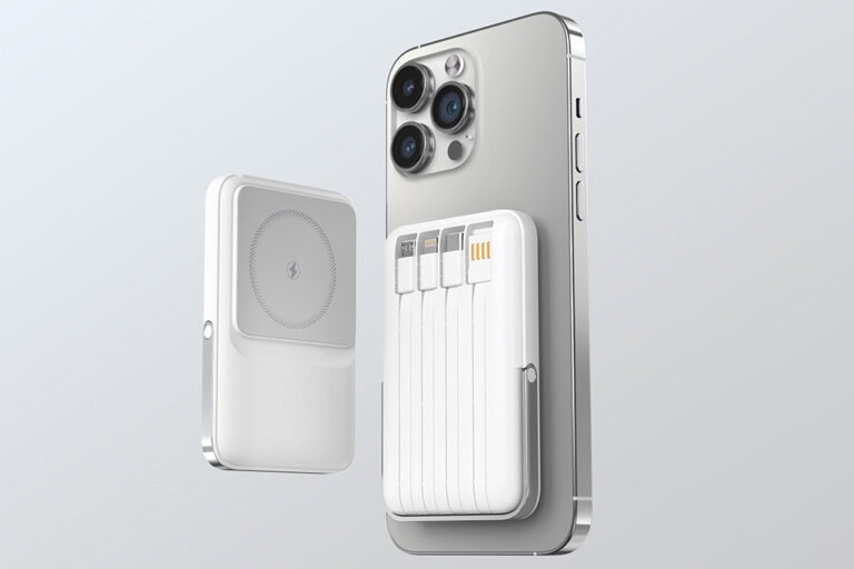 MagSafe Wireless Power Bank – 10.000 mAh 15W with Foldable Phone Stand