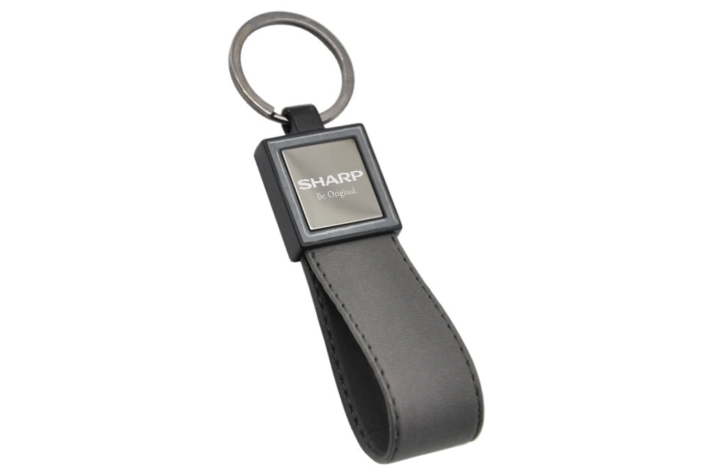 Leather & Metal Keychain