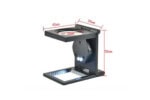 10X Folding Metal Magnifier with Scale and LED Lights