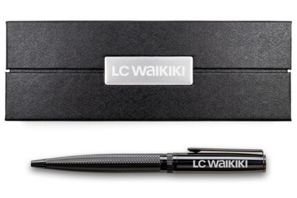 Luxury Brass Capped Pen Set (Twist-Action)