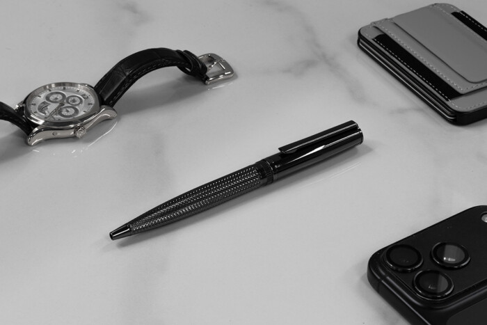 Luxury Brass Capped Pen Set (Twist-Action)