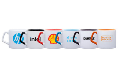 Porcelain Coffee Cup with Comfortable Handle