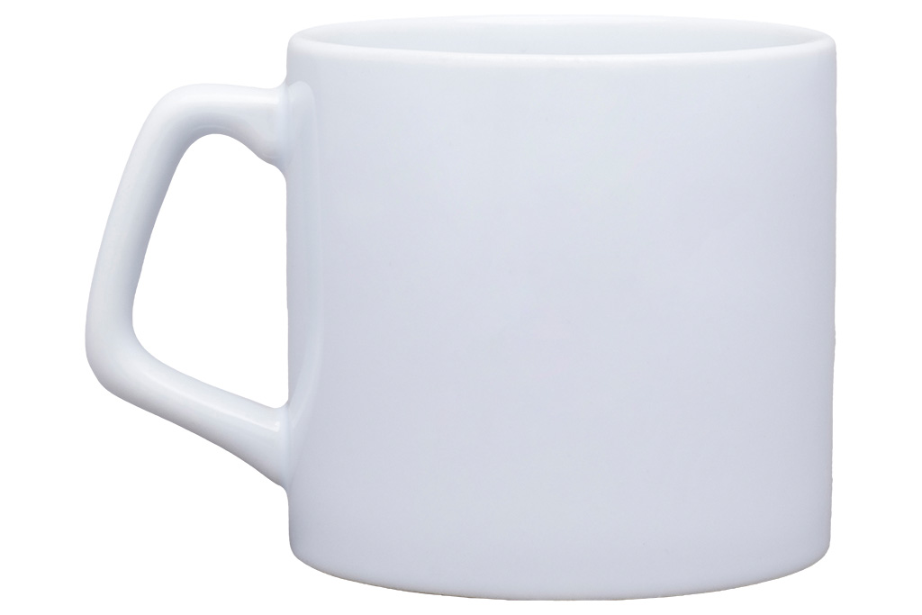 Porcelain Coffee Cup with Comfortable Handle
