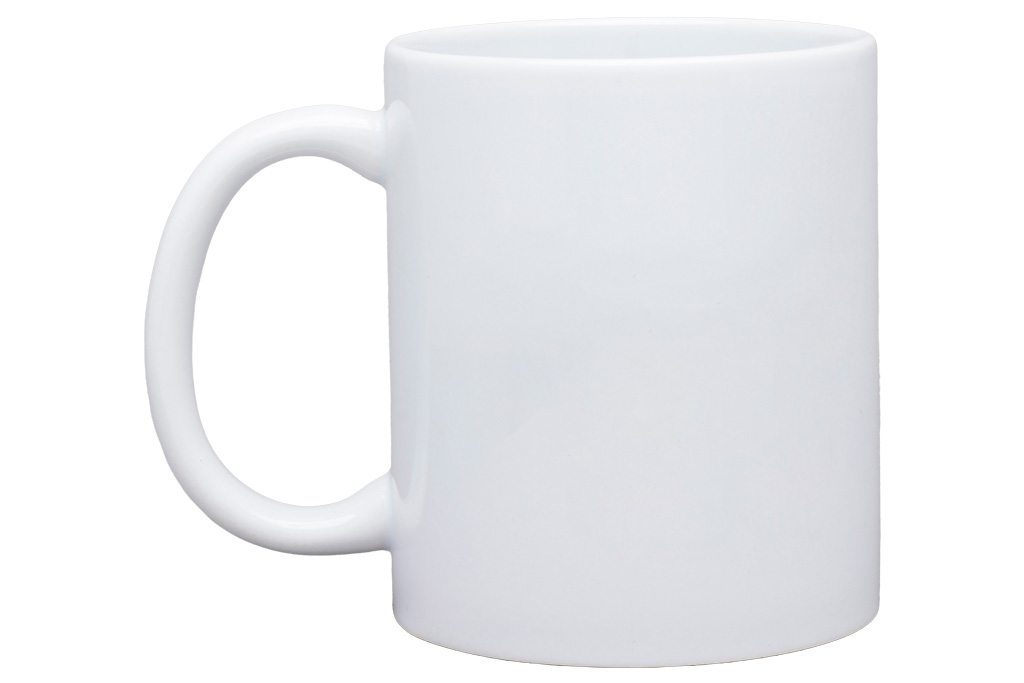 Porcelain Coffee Mug with Large Handle