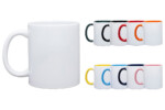Porcelain Coffee Mug with Large Handle