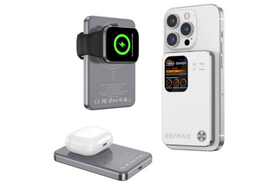 MagSafe Compatible 3-in-1 Wireless Power Bank 5000 mAh