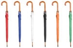 43" Windproof Wooden Handle Umbrella